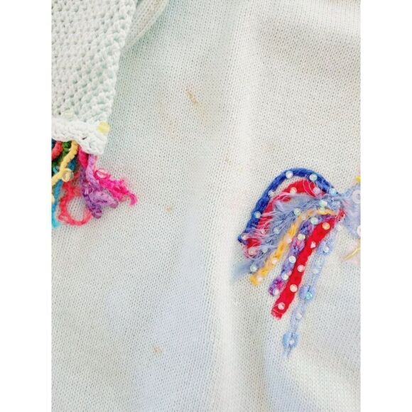 Vintage Design Options Phillip & Jane‎ Gordon XXL Sweater Fish Life *Stains!! - Picture 7 of 13